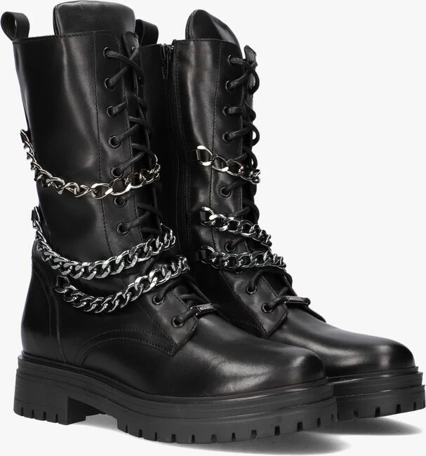 Nikkie dionne chain boots bottines à lacets en noir 2 Nikkie dionne chain boots bottines à lacets en noir – Image 2