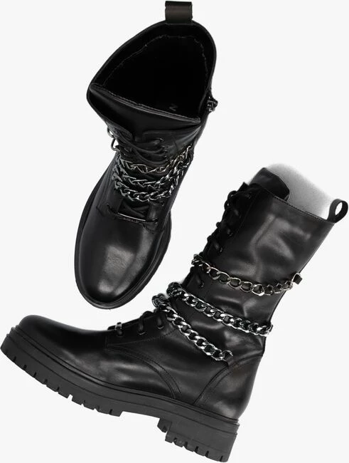 Nikkie dionne chain boots bottines à lacets en noir 5 Nikkie dionne chain boots bottines à lacets en noir – Image 5