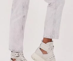 Bronx groov-y 47322 bottillons en blanc -Bottes Femme Soldes 209257 8