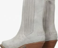 Shabbies 182020350 santiags en gris -Bottes Femme Soldes 212336 3