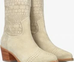 Fred de la bretoniere 182010110 santiags en beige 7 Fred de la bretoniere 182010110 santiags en beige -Bottes Femme Soldes 212367 1