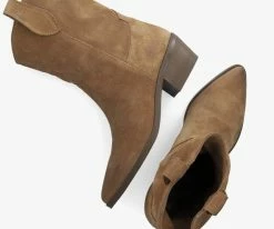 Notre-v frue3 santiags en cognac -Bottes Femme Soldes 212903 5