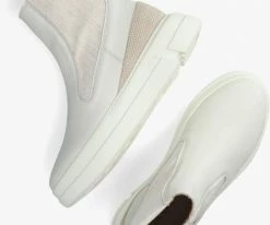 Via vai blue meg bottines chelsea en blanc -Bottes Femme Soldes 214016 5