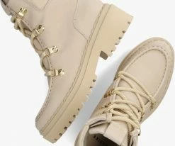 Nubikk fae prime bottines à lacets en beige -Bottes Femme Soldes 215584 5