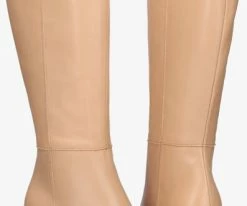 Notre-v a0176 bottes hautes en beige -Bottes Femme Soldes 215793 5