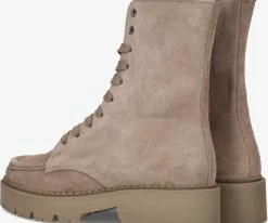 Tango bee bold 39 bottines à lacets en taupe -Bottes Femme Soldes 216278 3