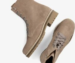 Tango julie 5 bottines à lacets en taupe -Bottes Femme Soldes 216307 5