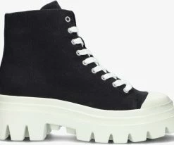 Ash phonic bottines à lacets en noir