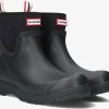 Hunter womens play neoprene boot short bottes en caoutchouc en noir -Bottes Femme Soldes 217597 1