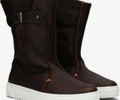 Hub snow 3.0 bottillons en marron -Bottes Femme Soldes 220098 1