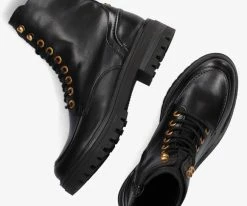 Notre-v lpmonk-29 bottines à lacets en noir -Bottes Femme Soldes 220777 5