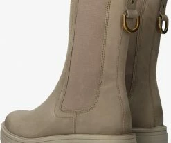 Omoda lpmonk-05 bottines chelsea en taupe -Bottes Femme Soldes 220790 3