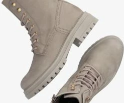 Omoda lpmink-100 bottines à lacets en taupe -Bottes Femme Soldes 220791 5