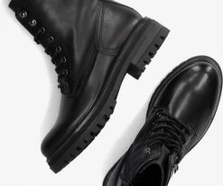 Omoda lpmink-100 bottines à lacets en noir 10 Omoda lpmink-100 bottines à lacets en noir -Bottes Femme Soldes 220793 5