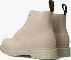 Dr martens 101 mono bottines à lacets en beige 8 Dr martens 101 mono bottines à lacets en beige -Bottes Femme Soldes 221277 3