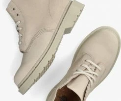 Dr martens 101 mono bottines à lacets en beige 10 Dr martens 101 mono bottines à lacets en beige -Bottes Femme Soldes 221277 5