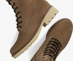 Gabor 736.1 bottines à lacets en camel -Bottes Femme Soldes 221318 5