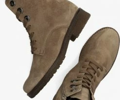 Gabor 705 bottines à lacets en camel -Bottes Femme Soldes 221325 5