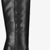 Bronx next americana bottes hautes en noir -Bottes Femme Soldes 222305 2