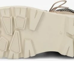 Scotch & soda conni mid bottines à lacets en beige -Bottes Femme Soldes 222396 4