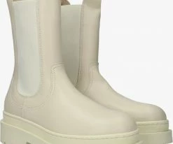 Scotch & soda aubri chelsea long bottines chelsea en beige -Bottes Femme Soldes 222426 1