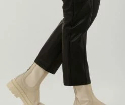 Scotch & soda aubri chelsea long bottines chelsea en beige -Bottes Femme Soldes 222426 8