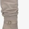 Nikkie suede high boots bottes hautes en beige -Bottes Femme Soldes 223570 2