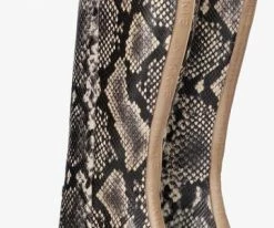 Nikkie croco high boots bottes hautes en beige 8 Nikkie croco high boots bottes hautes en beige -Bottes Femme Soldes 223573 3