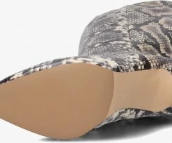 Nikkie croco high boots bottes hautes en beige 9 Nikkie croco high boots bottes hautes en beige -Bottes Femme Soldes 223573 4