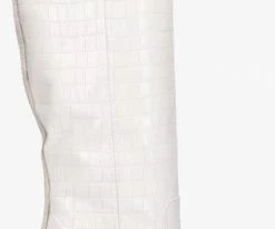 Nikkie croco high boots bottes hautes en blanc