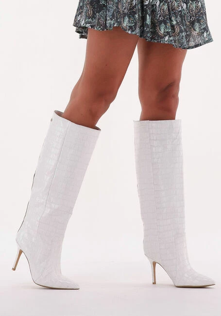 Nikkie croco high boots bottes hautes en blanc 6 Nikkie croco high boots bottes hautes en blanc – Image 6