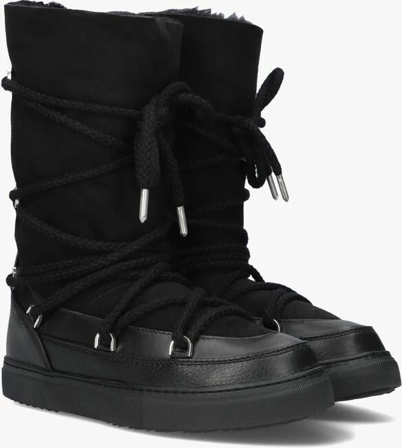 Inuikii classic high laced bottes fourrure en noir 2 Inuikii classic high laced bottes fourrure en noir – Image 2