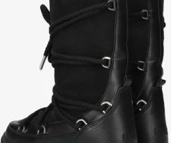 Inuikii classic high laced bottes fourrure en noir 8 Inuikii classic high laced bottes fourrure en noir -Bottes Femme Soldes 223581 3