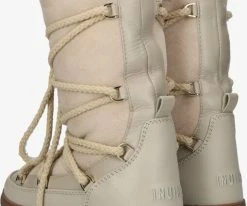 Inuikii classic high laced bottes fourrure en taupe -Bottes Femme Soldes 223584 3