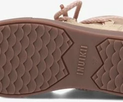 Inuikii classic nabuk bottes fourrure en rose -Bottes Femme Soldes 223587 4