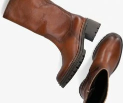 Gabor 702.1 bottes hautes en cognac -Bottes Femme Soldes 223664 5