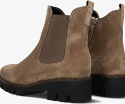 Gabor 771.1 bottines chelsea en taupe -Bottes Femme Soldes 223683 3