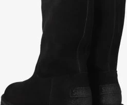 Shabbies 181020379 bottes hautes en noir 7 Shabbies 181020379 bottes hautes en noir -Bottes Femme Soldes 224340 3