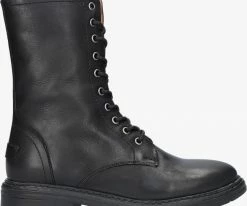 Shabbies 184020151 bottines à lacets en noir