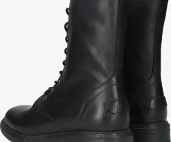 Shabbies 184020151 bottines à lacets en noir -Bottes Femme Soldes 224341 3