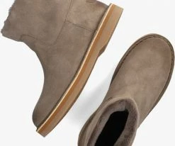 Shabbies 181020378 bottillons en taupe 9 Shabbies 181020378 bottillons en taupe -Bottes Femme Soldes 224357 5