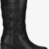Shabbies 183020301 bottes hautes en noir -Bottes Femme Soldes 224358 2