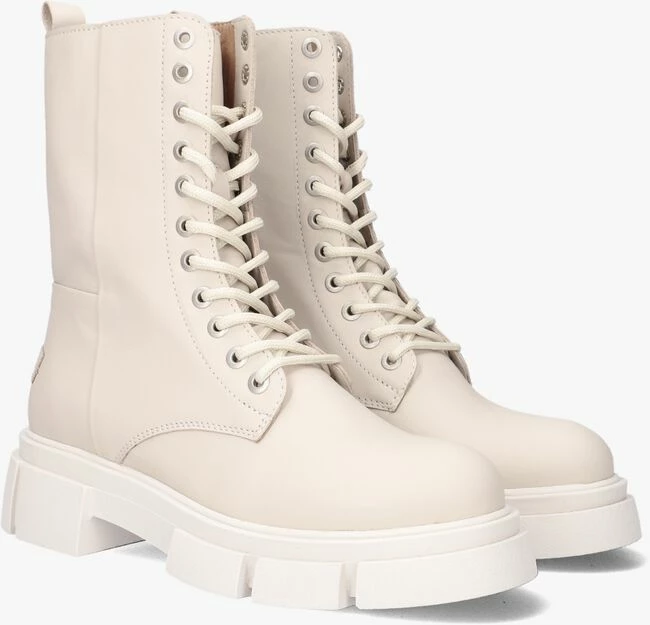 Shabbies 185020047 bottines à lacets en beige 2 Shabbies 185020047 bottines à lacets en beige – Image 2