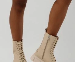 Shabbies 185020047 bottines à lacets en beige 11 Shabbies 185020047 bottines à lacets en beige -Bottes Femme Soldes 224363 8