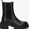 Shabbies 183020286 bottines chelsea en noir -Bottes Femme Soldes 224379 2