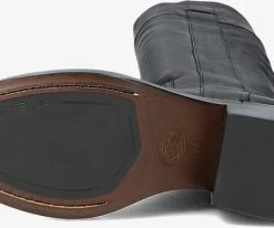 Shabbies 193020139 bottes hautes en noir 9 Shabbies 193020139 bottes hautes en noir -Bottes Femme Soldes 224397 4