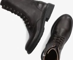 Shabbies 184020151 bottines à lacets en marron -Bottes Femme Soldes 224398 5