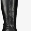 Fred de la bretoniere 193010124 bottes hautes en noir -Bottes Femme Soldes 224404 2