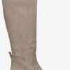 Fred de la bretoniere 193010123 bottes hautes en taupe -Bottes Femme Soldes 224411 2