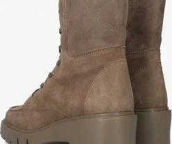 Unisa jefis bottines à lacets en taupe -Bottes Femme Soldes 224529 3